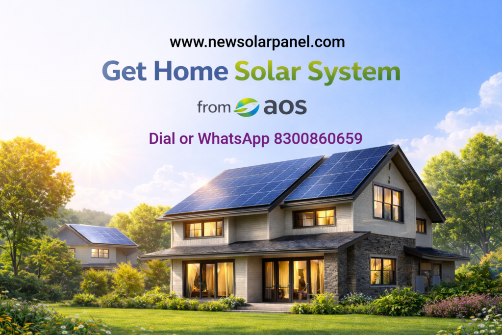 Home Solar system with New Solar Panel,